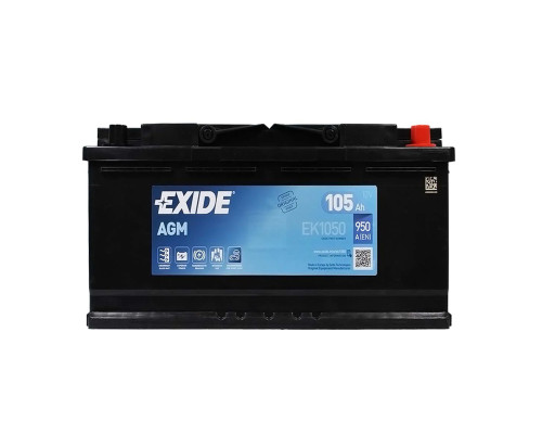 Exide 105 Ah 950A EK1050 AGM