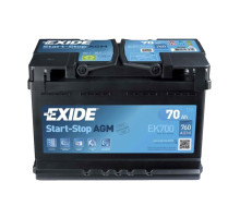 Exide 70 Ah 760A EK700 AGM