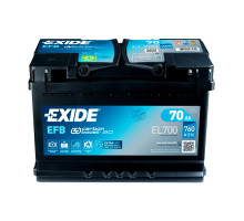 Exide 72 Ah 760A EK720 AGM