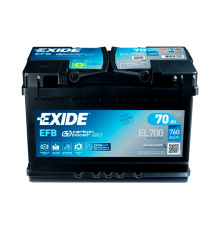 Exide 72 Ah 760A EK720 AGM