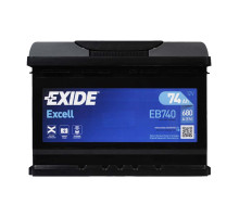 Exide 74Ah  680A EB740