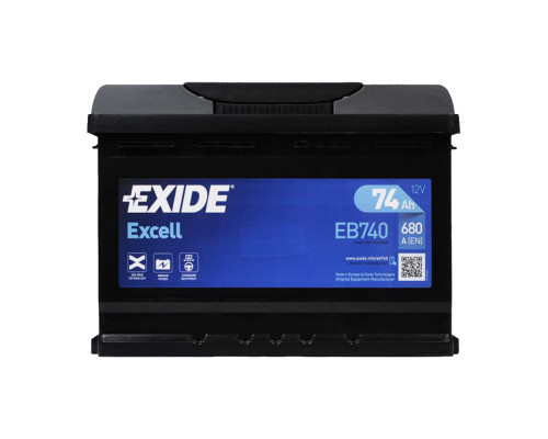 Exide 74Ah  680A EB740