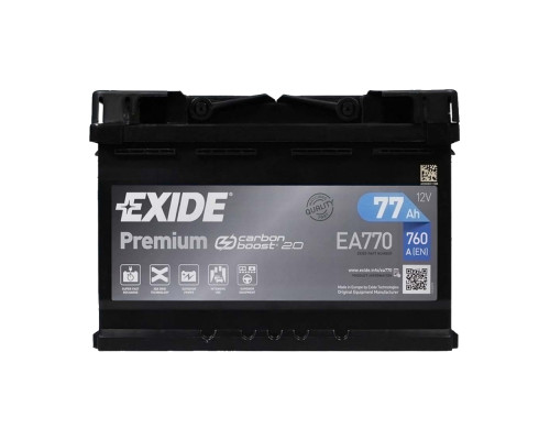 Exide 77 Ah 760A EA770