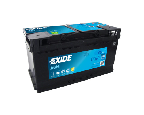 Exide 96 Ah 850A EK960 AGM