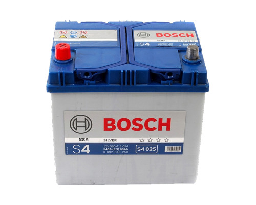 Bosch 60Ah 540A S4025 L+